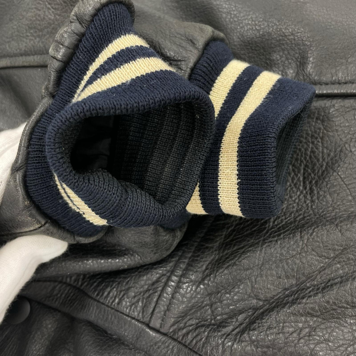 レザージャケット レザースタジャン M ブラック