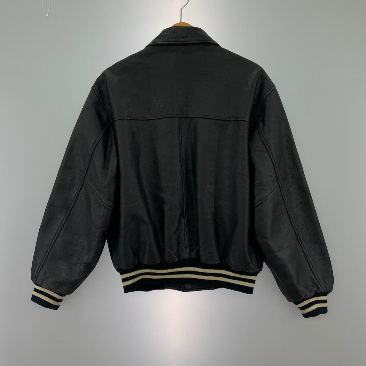 レザージャケット レザースタジャン M ブラック