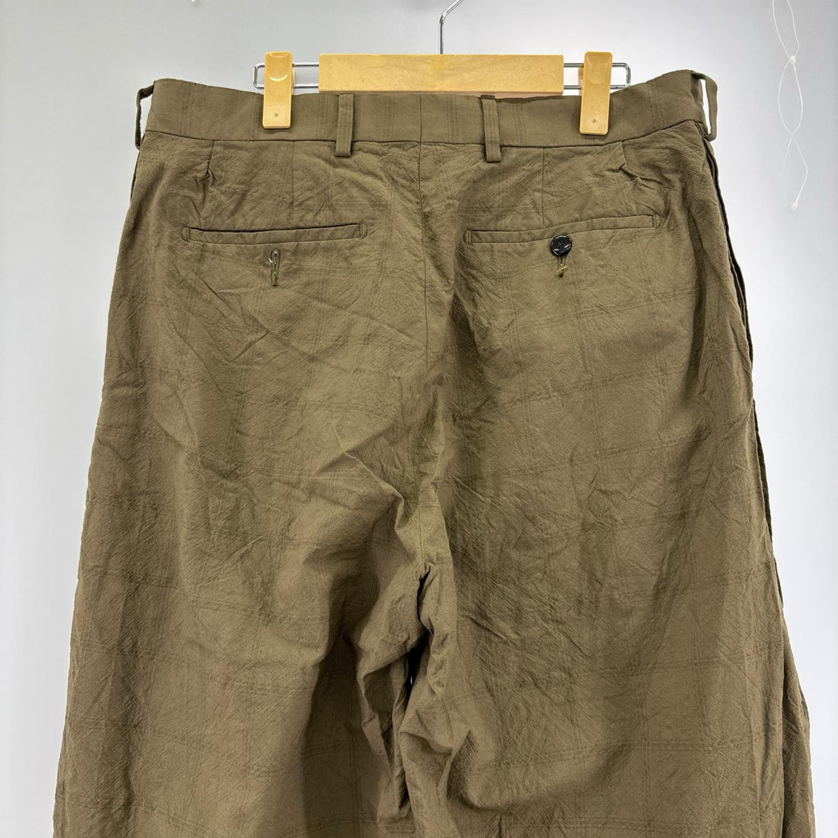 パンツ 26SS/W.SCHENKER/フライングV チェックトラウザー/M M