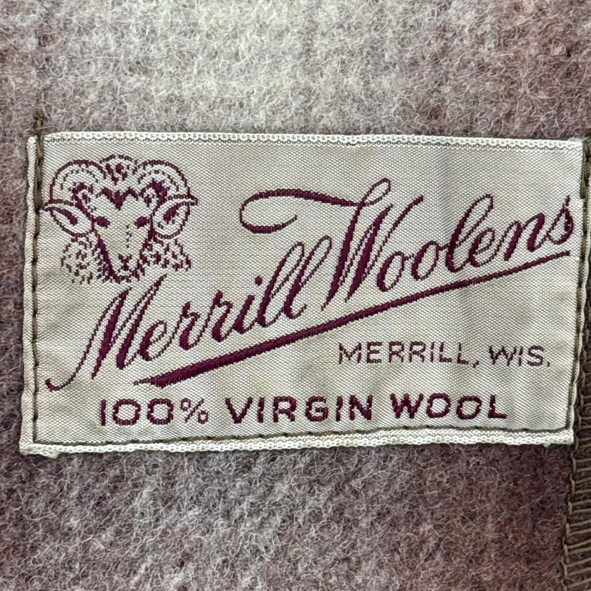 ジャケット 50s~ Merrill Woolens オンブレチェック ブラウン