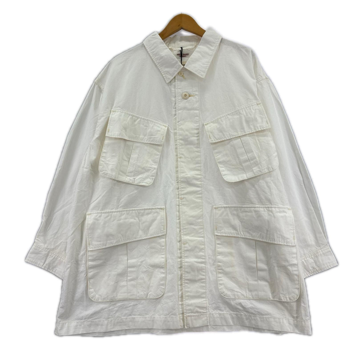 ジャケット R.N.A ミリタリーシャツ ジャケット WHT M M ホワイト