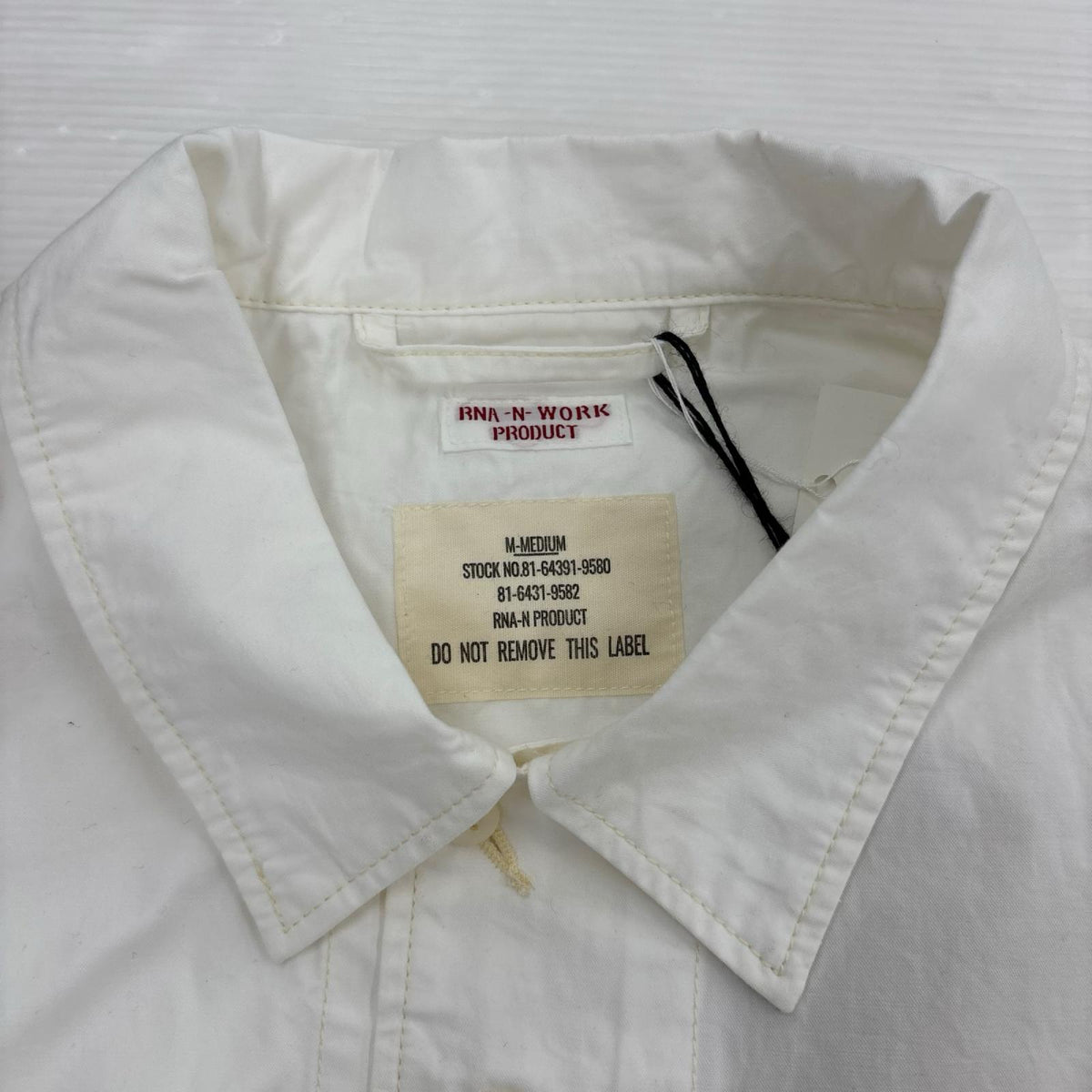 ジャケット R.N.A ミリタリーシャツ ジャケット WHT M M ホワイト