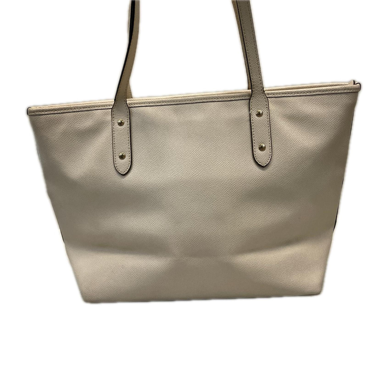 COACH クロスグレインレザー シティ ジップ トートバッグ