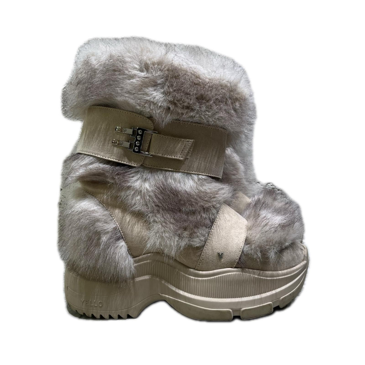 ブーツ YELLO MOJU SHORT BOOTS ファーブーツ