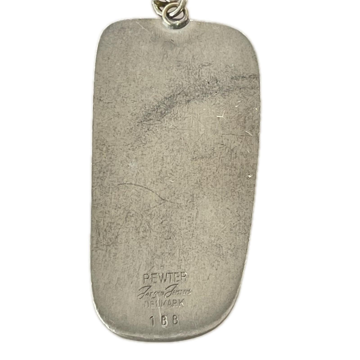 ネックレス 60S PEWTER ヨルゲン・ジェンセン ドックタグ ネックレス シルバー