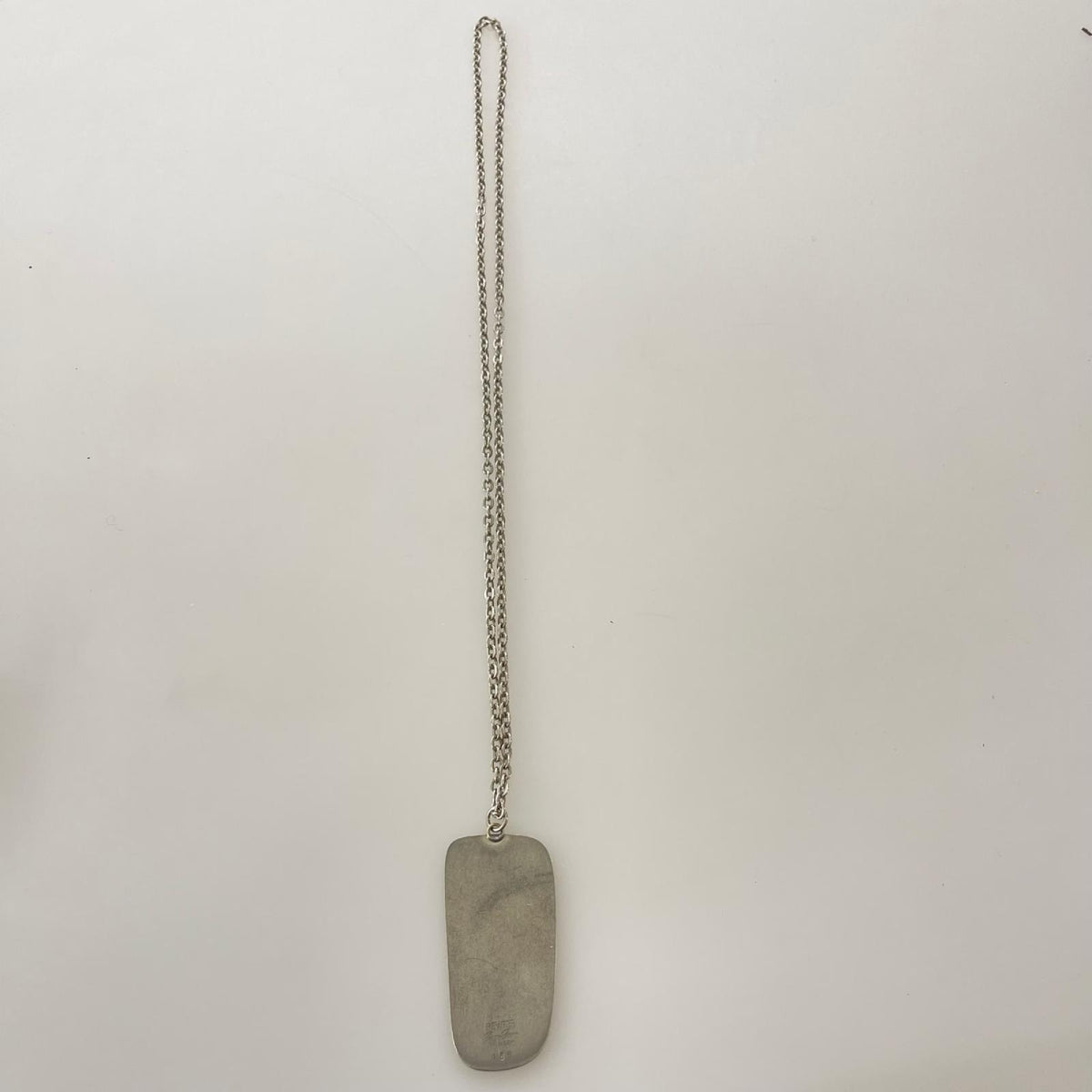 ネックレス 60S PEWTER ヨルゲン・ジェンセン ドックタグ ネックレス シルバー