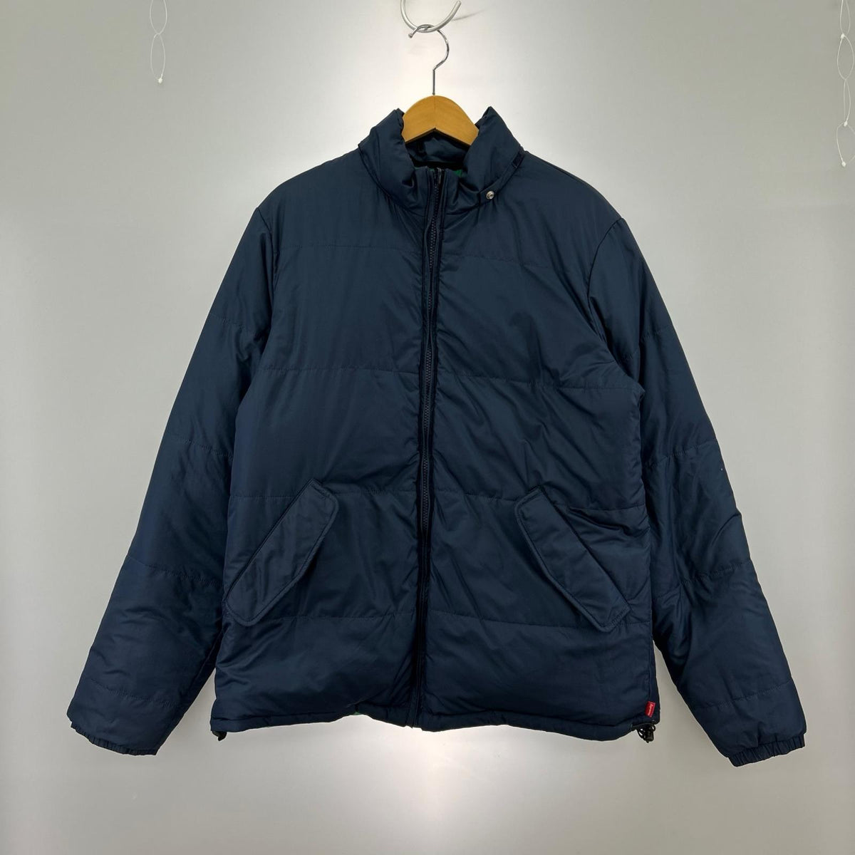 ダウンジャケット Reversible Striped Down Jacket (L) L