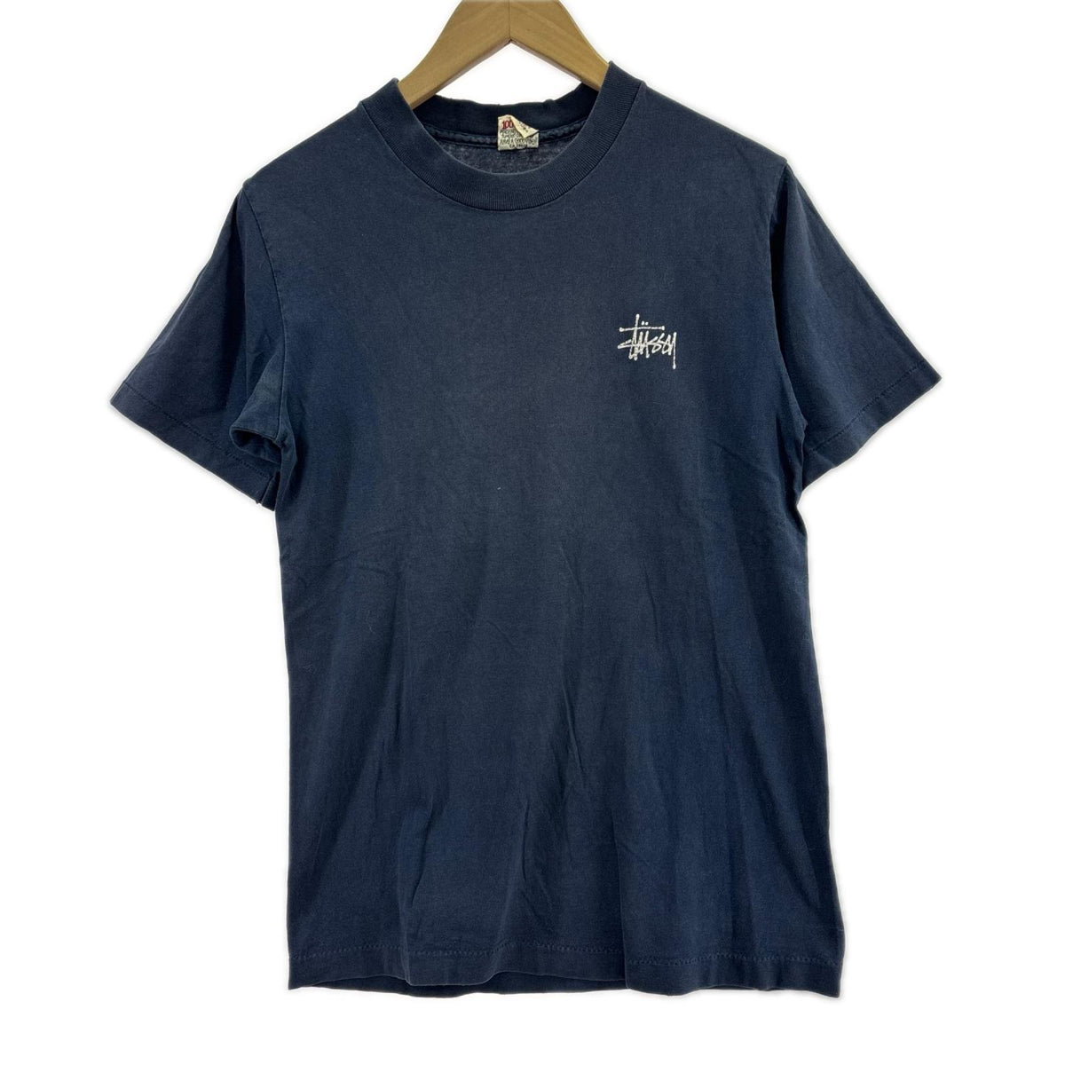 半袖Tシャツ 90s/白タグ/スカルTee/紺 S ネイビー