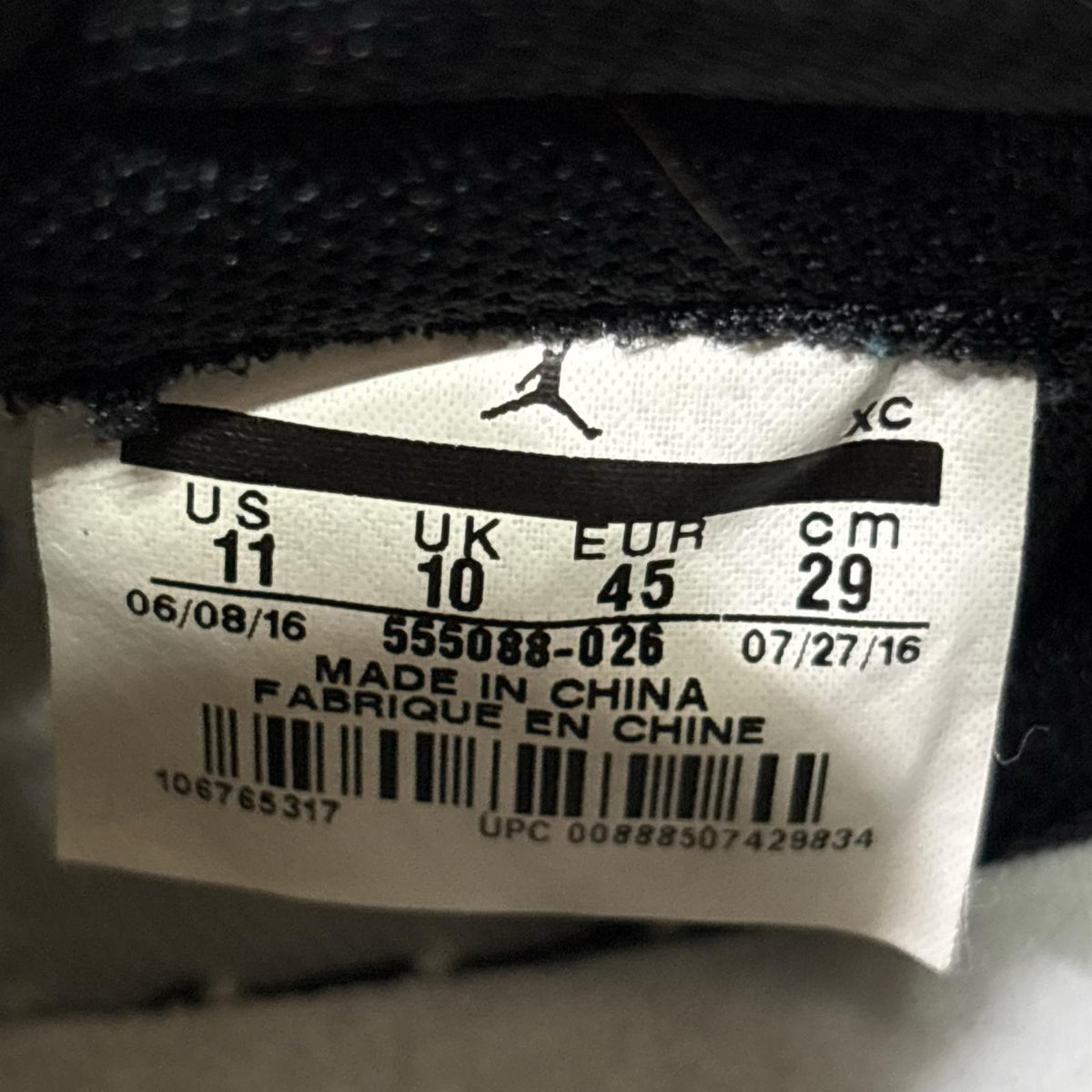 スニーカー AIR JORDAN 1 RETRO HIGH OG 29cm (US11 UK10 1/2 EU48) ブラック