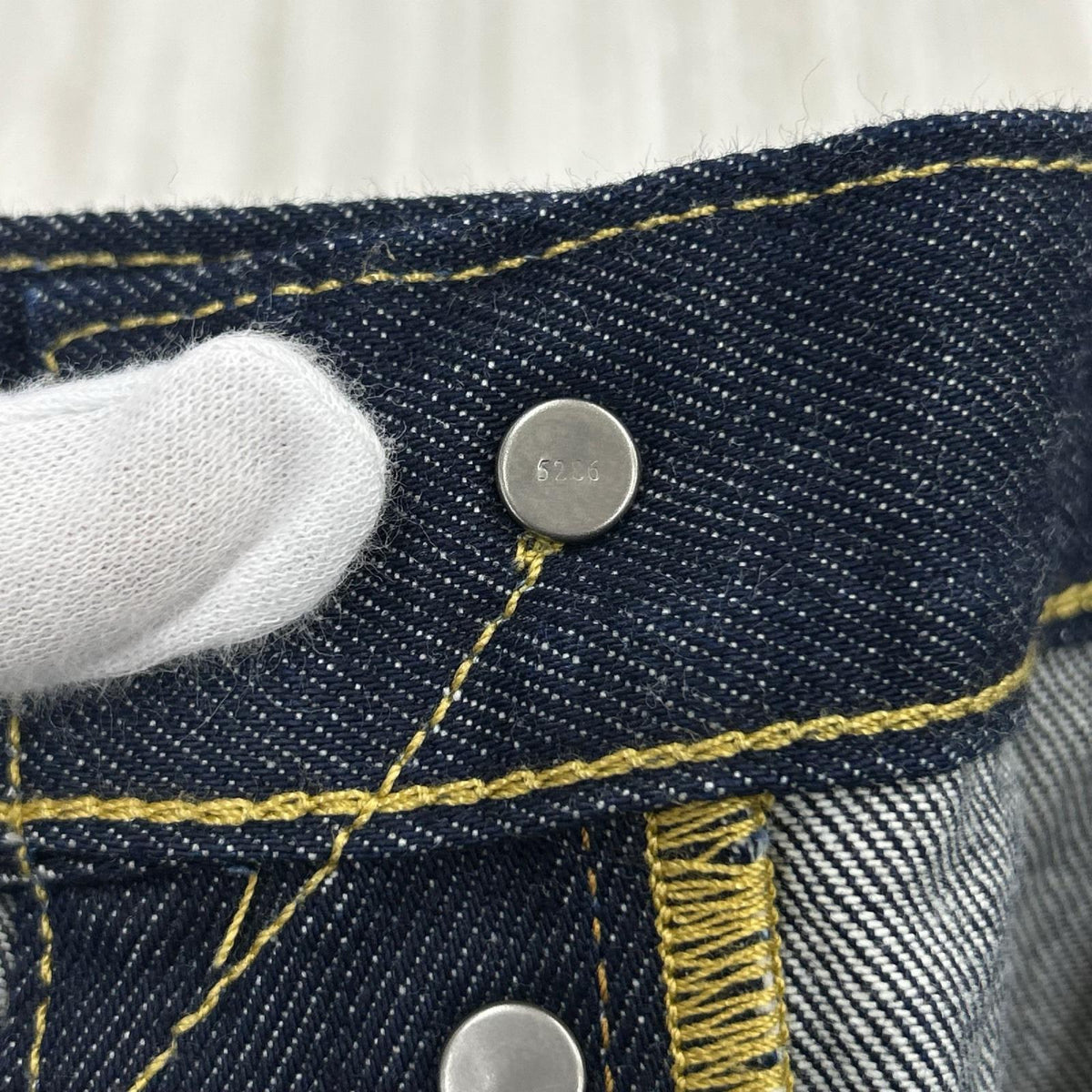 デニムパンツ Levi's PREMIUM JS別注 501 セルビッチデニムパンツ 40 ネイビー