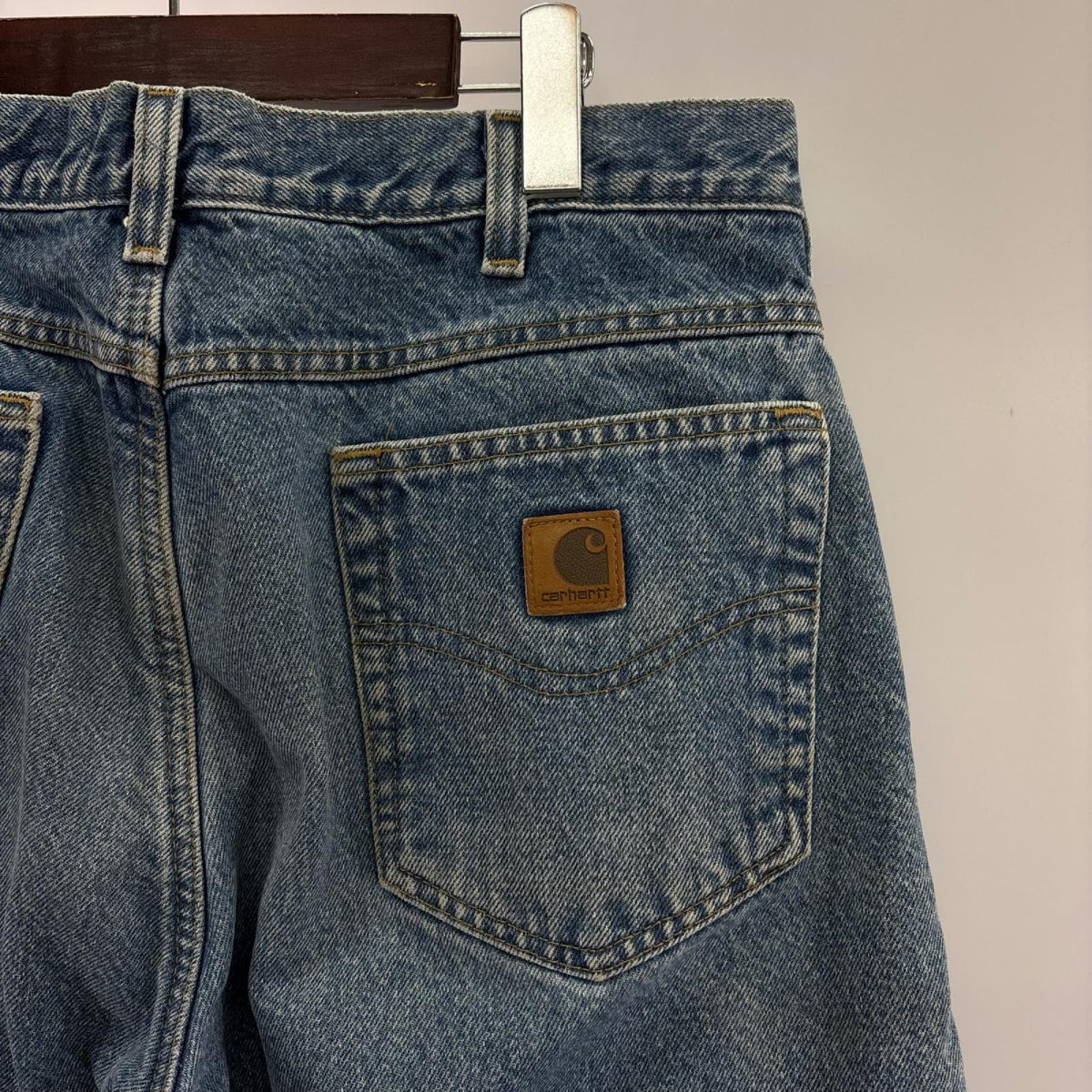 デニムパンツ 裏地付きデニムパンツ ブルー