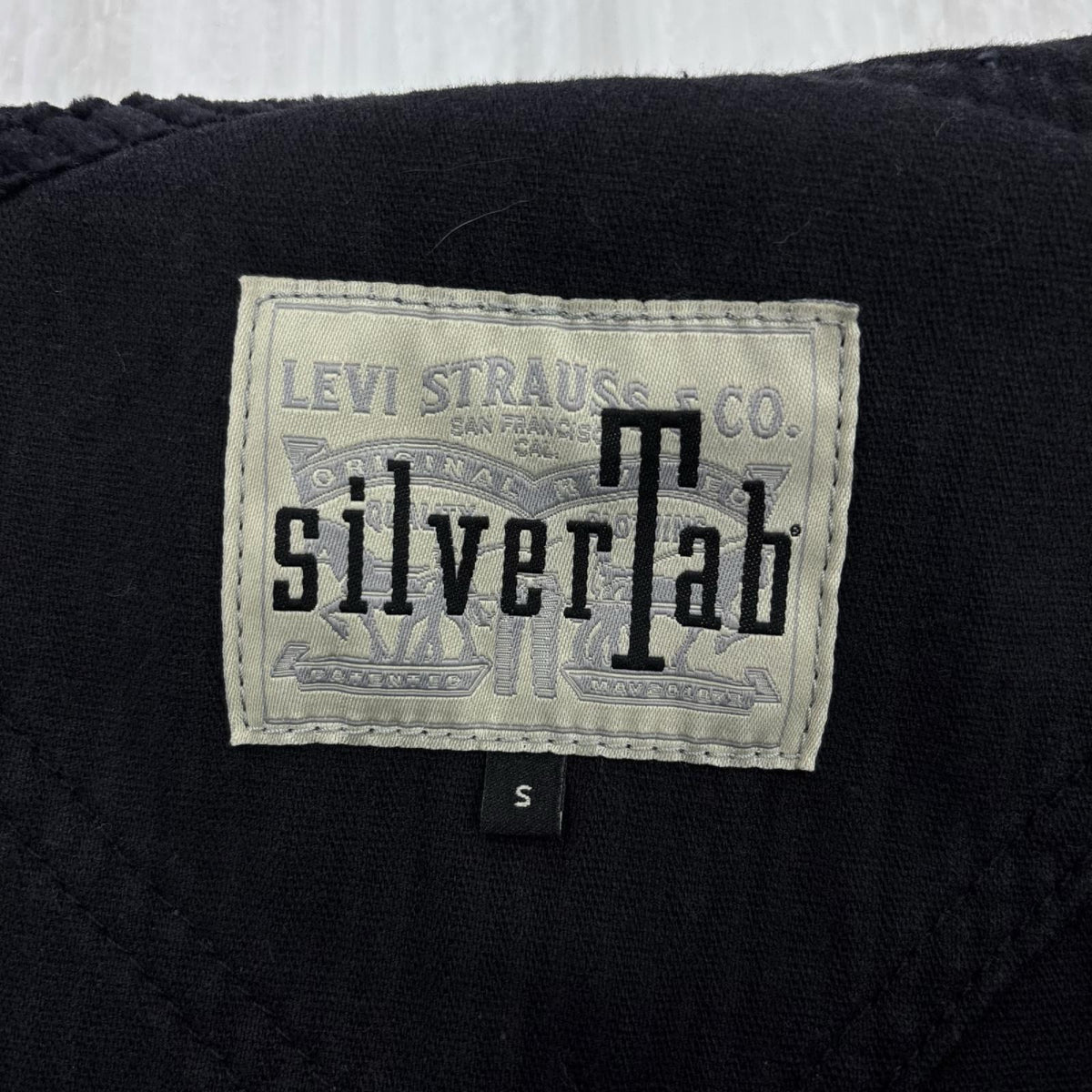 オーバーオール silverTab/コーデュロイオーバーオール S ブラック