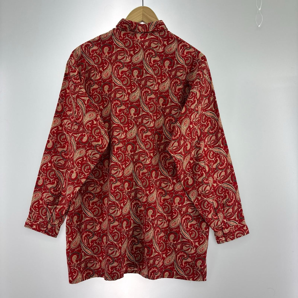 長袖シャツ Y’s for men 80s頃 茶タグ ペイズリーシャツ 赤 レッド