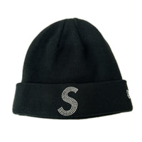 ニットキャップ 21SS ×NEW ERA Swarovski S LOGO Beanie ブラック