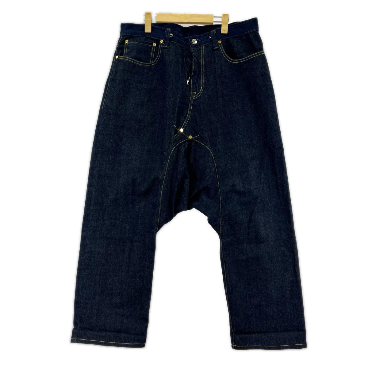 デニムパンツ FUMITO GANRYU 5 pocket sarrouel pants 3 ネイビー
