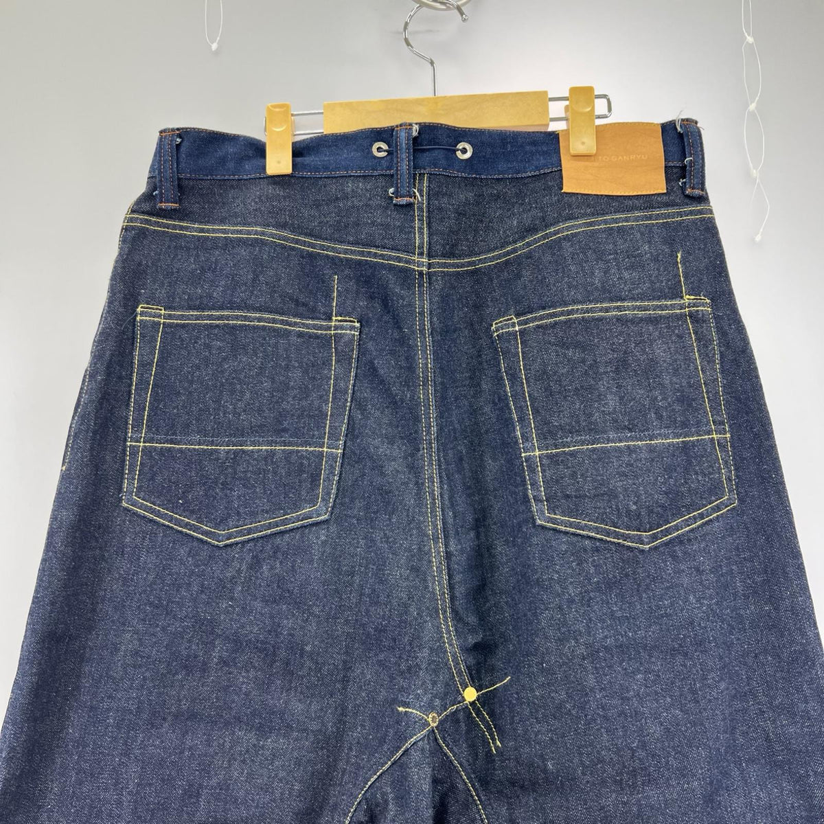 デニムパンツ FUMITO GANRYU 5 pocket sarrouel pants 3 ネイビー