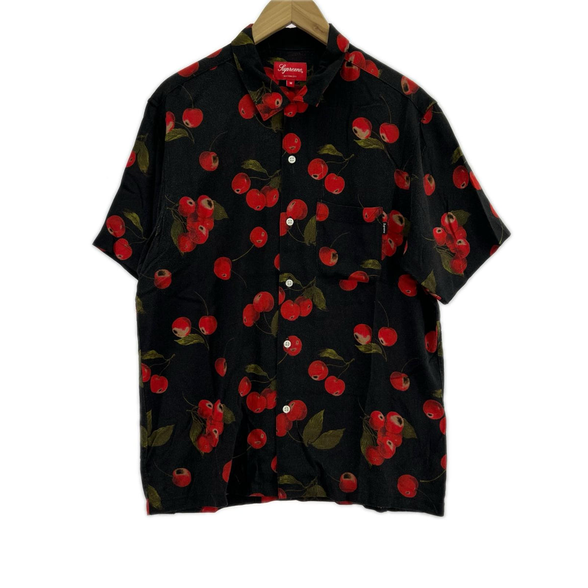 半袖シャツ 19SS Cherry Rayon Shirt M ブラック
