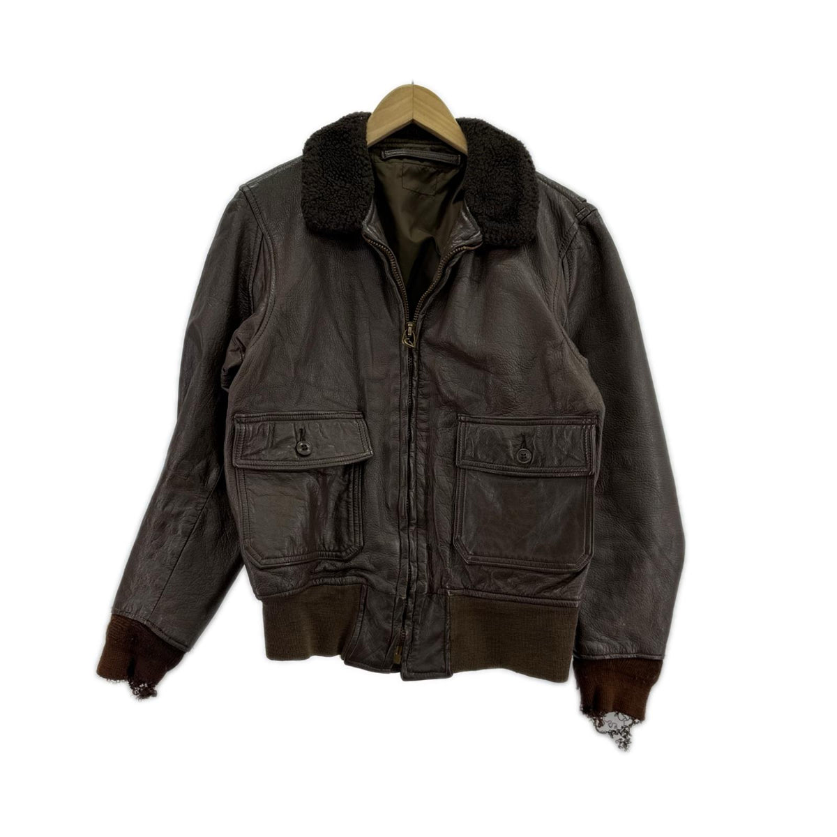 ブルゾン U.S.NAVY G-1 SCOVILL ZIP ブラウン