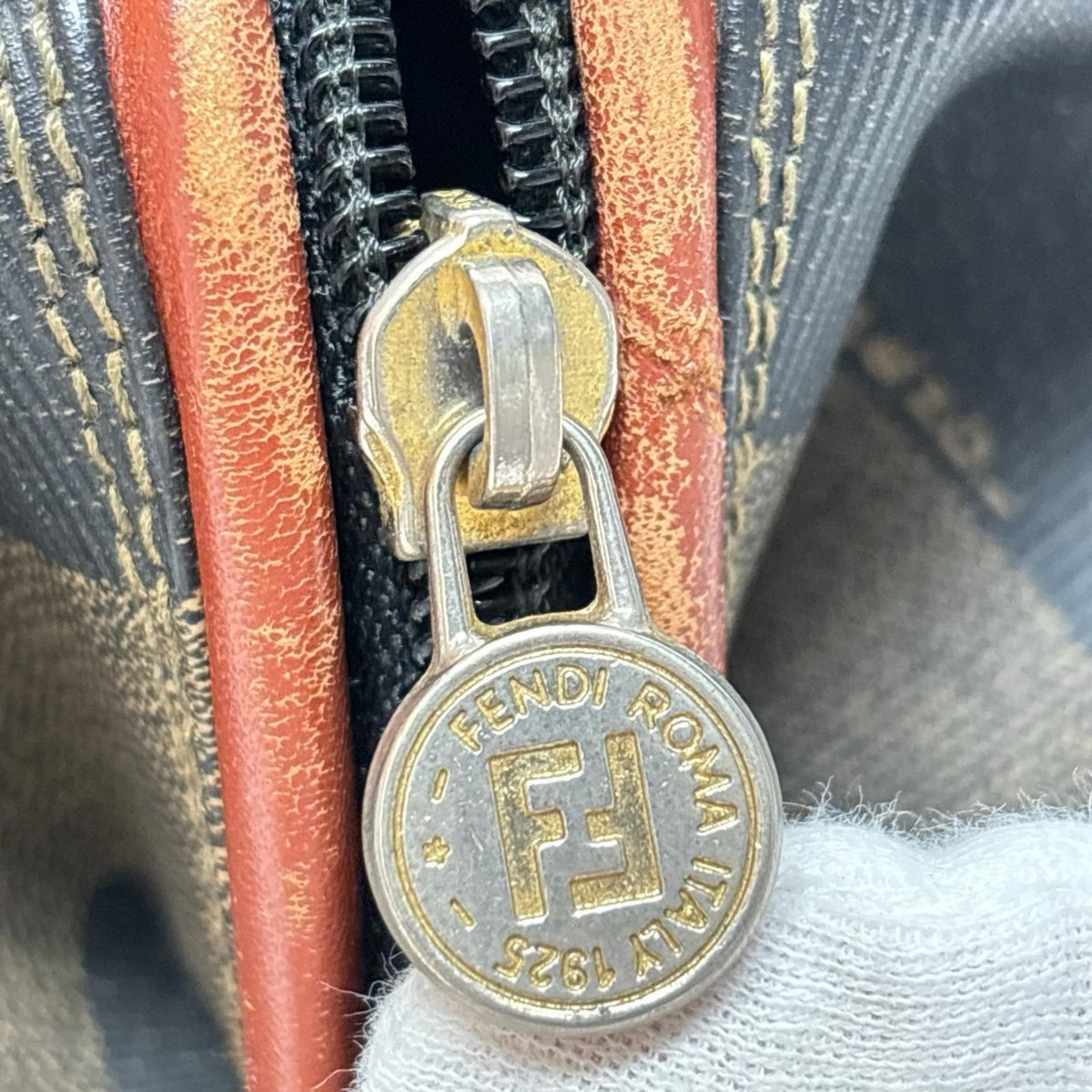 OLD FENDI/ペカン/ミニボストンバッグ/119 044980 029