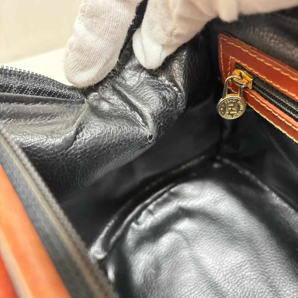 OLD FENDI/ペカン/ミニボストンバッグ/119 044980 029
