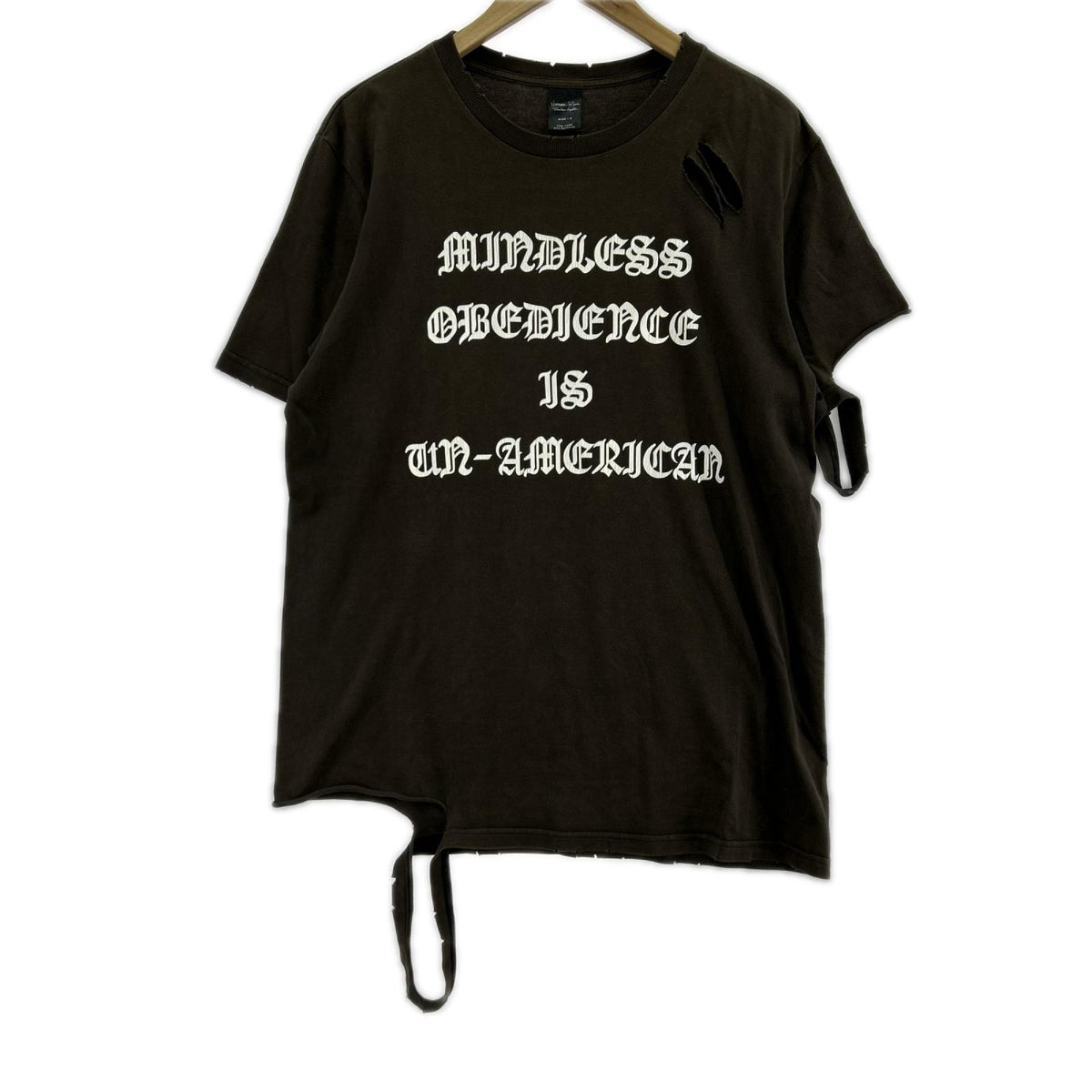 半袖Tシャツ 04AW Give期 反戦Tee (3) 黒 3 ブラウン