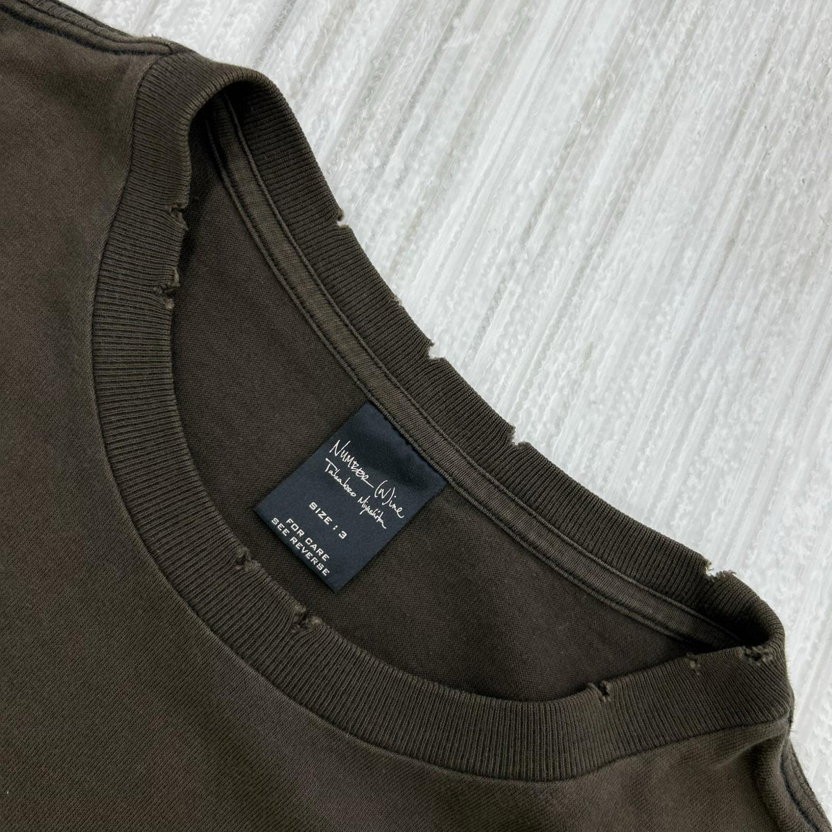 半袖Tシャツ 04AW Give期 反戦Tee (3) 黒 3 ブラウン