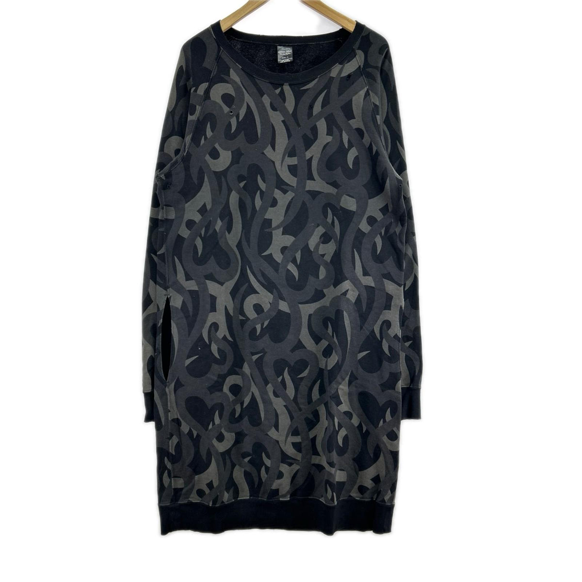半袖Tシャツ 04AW Give期 トライバルカモ ワンピーススウェット (3) 黒 3 ブラック