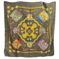HERMES LES TAMBOURS カレ90