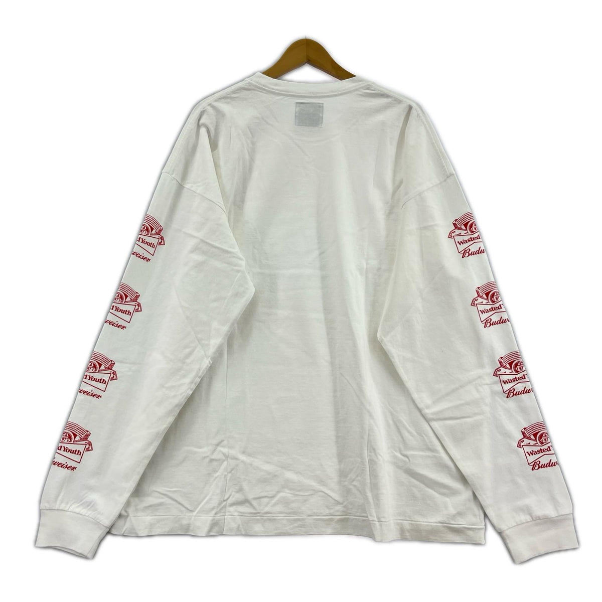 長袖Tシャツ Wasted Youth×Budweiser (XXL) ホワイト ホワイト