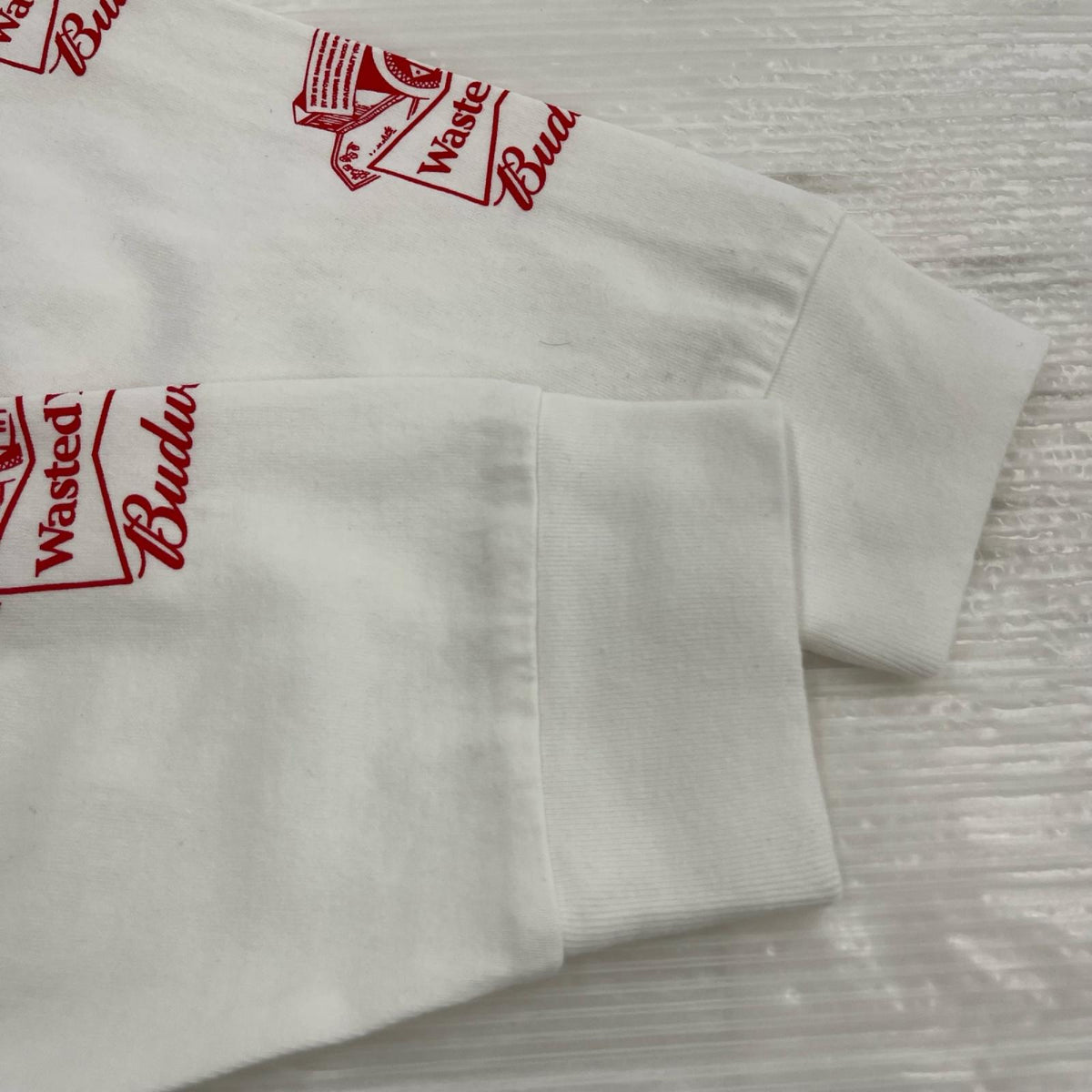 長袖Tシャツ Wasted Youth×Budweiser (XXL) ホワイト ホワイト