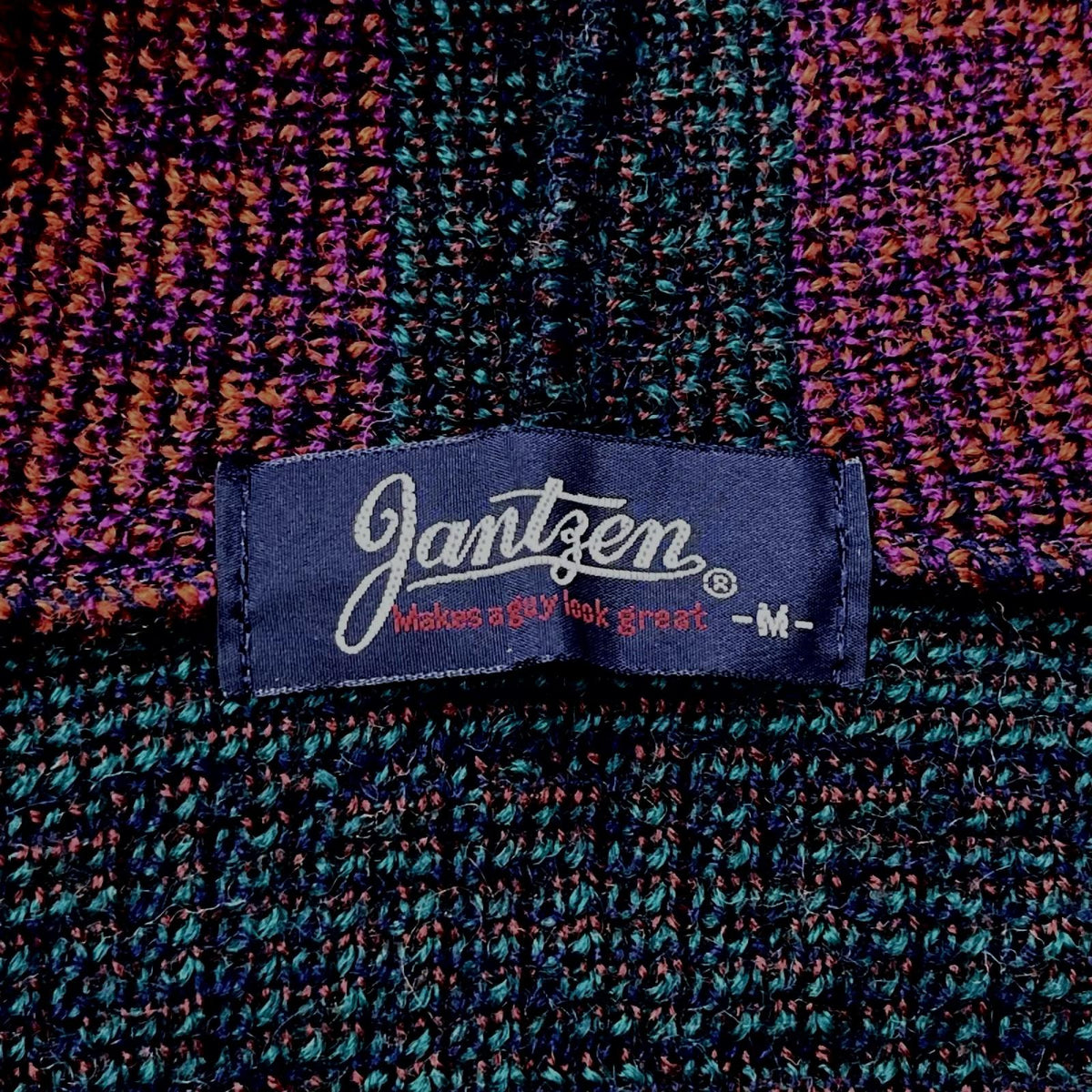 ニット jantzen ニット パーカー アニマル柄 M