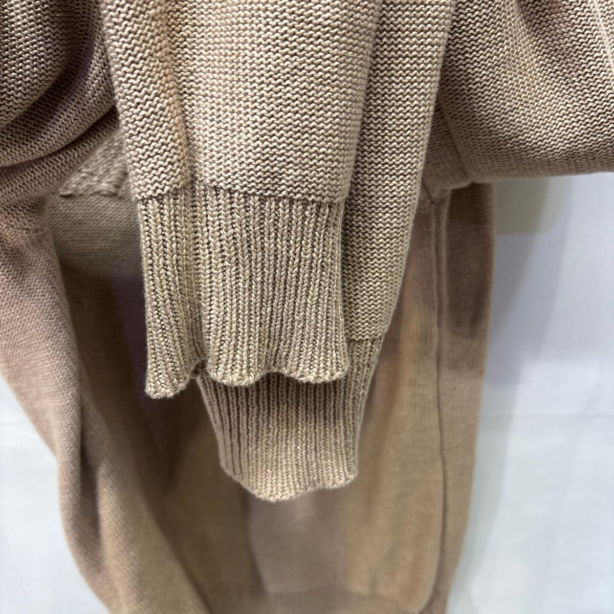 ニット 20SS Grandpa Knit Polo 茶 (F) フリー ベージュ