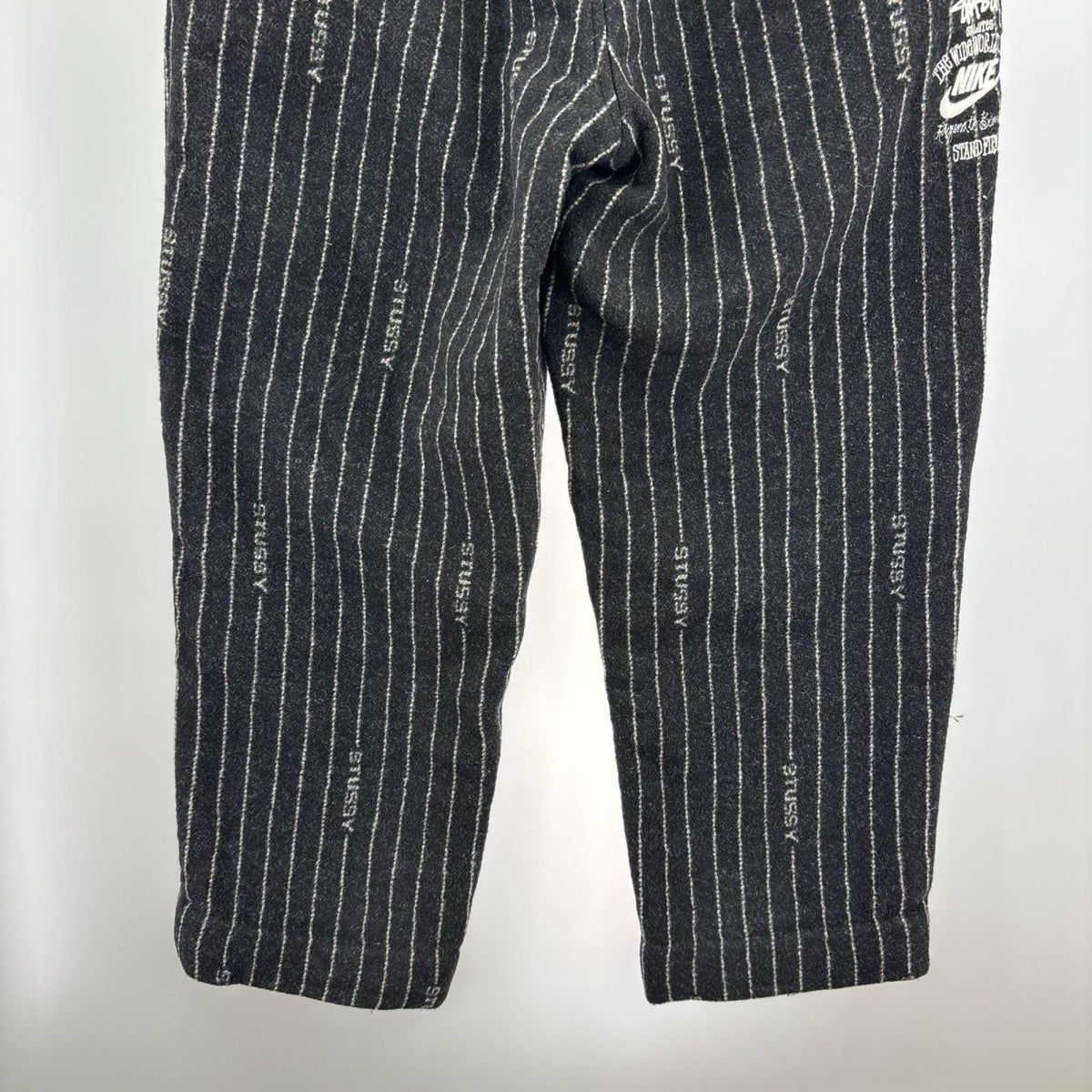 パンツ 22AW ×stussy Striped Wool Pants L ブラック