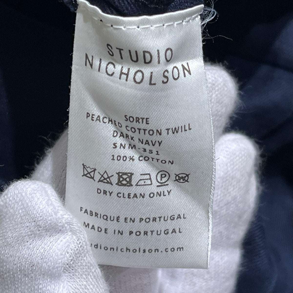 パンツ PEACHED COTTON TWILL