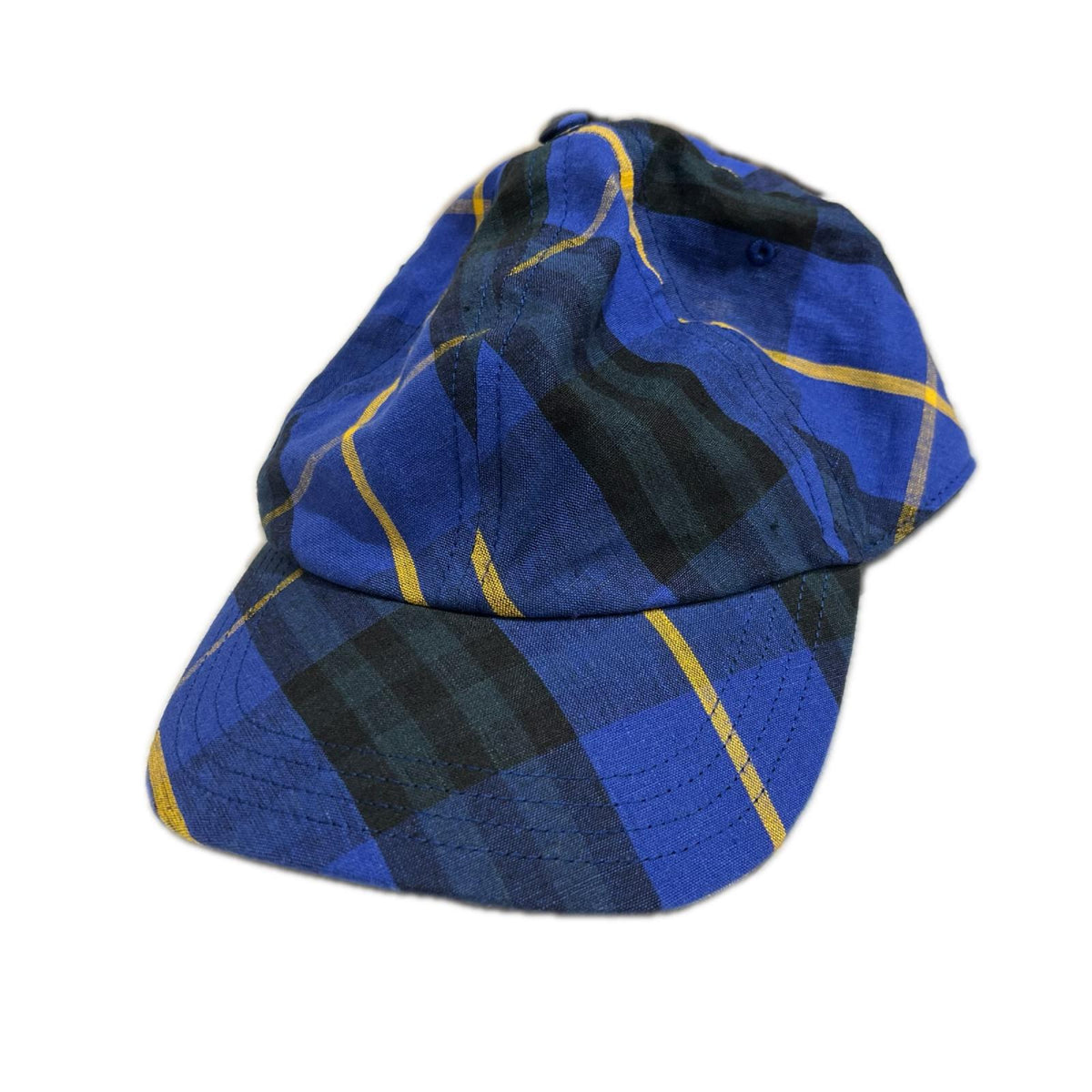 キャップ Check Linen Baseball Cap XL