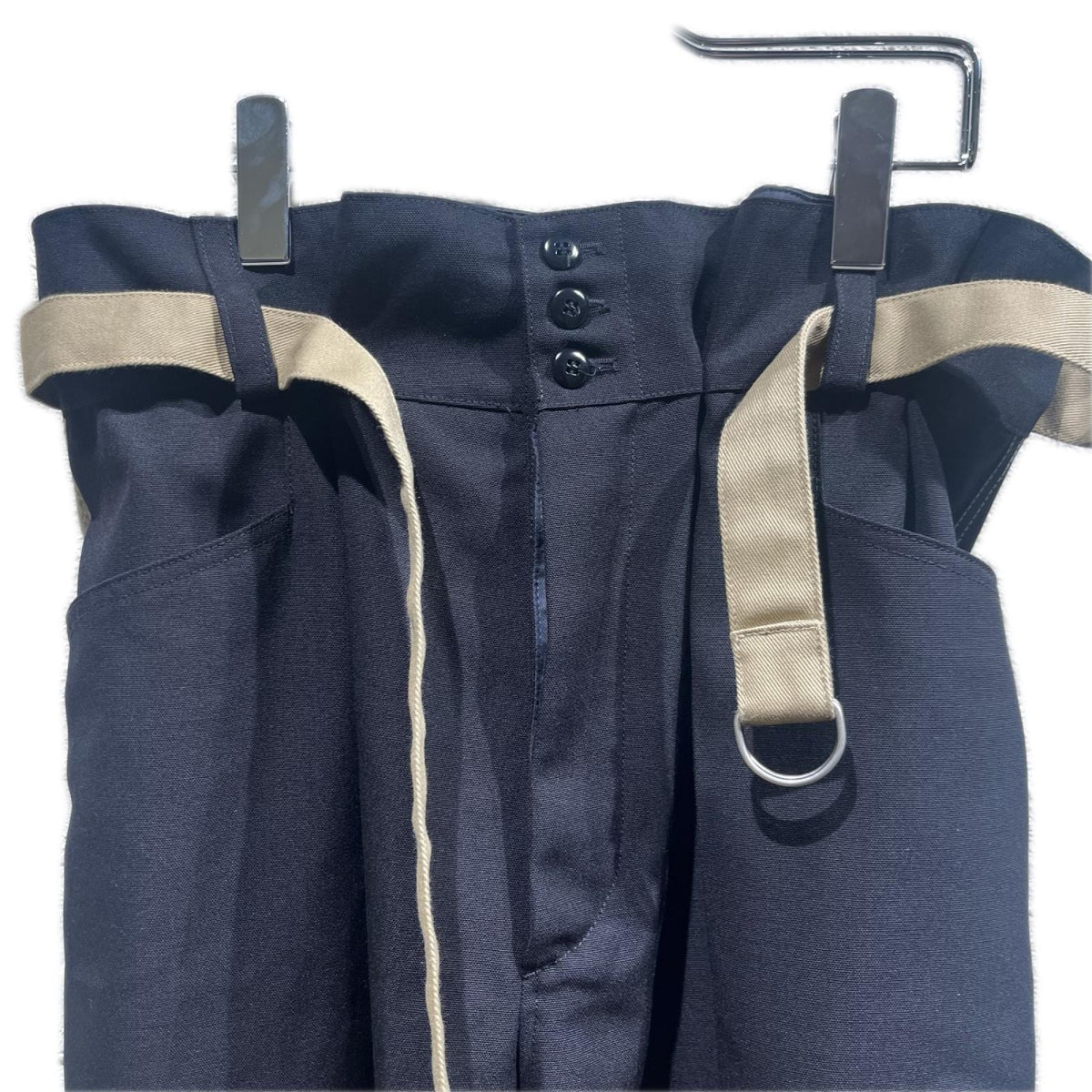 パンツ 25AW Belted Wool Trousers
