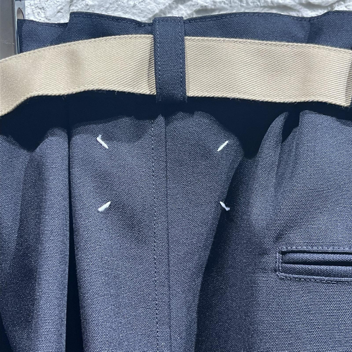 パンツ 25AW Belted Wool Trousers