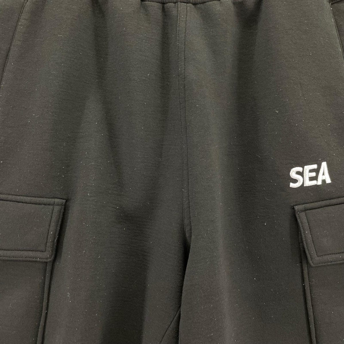 ショートパンツ ボンディング カーゴスウェットショーツ 黒 ブラック