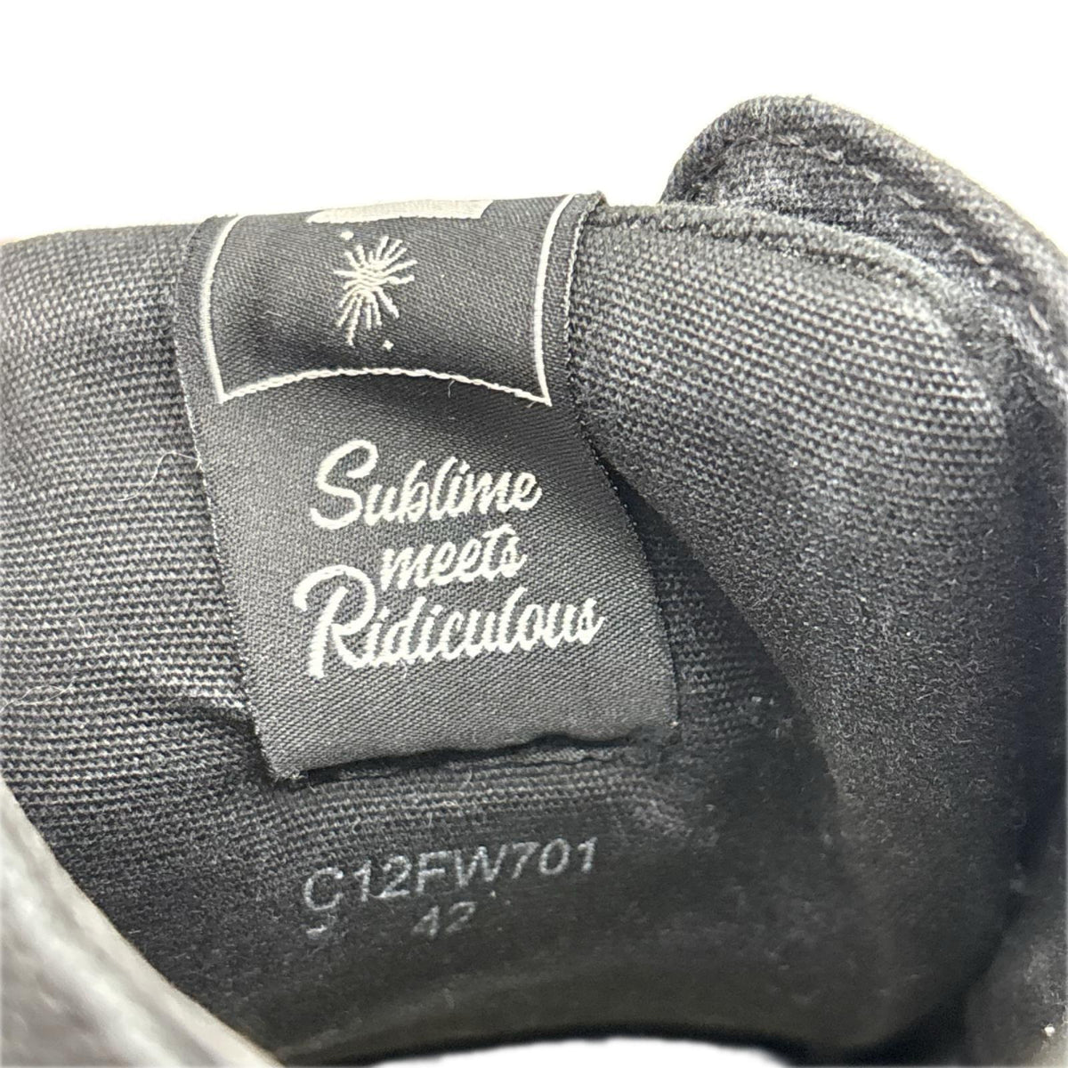 スニーカー ×beauty:beast Roll-Tongue Staining Shoes 42 ブラック