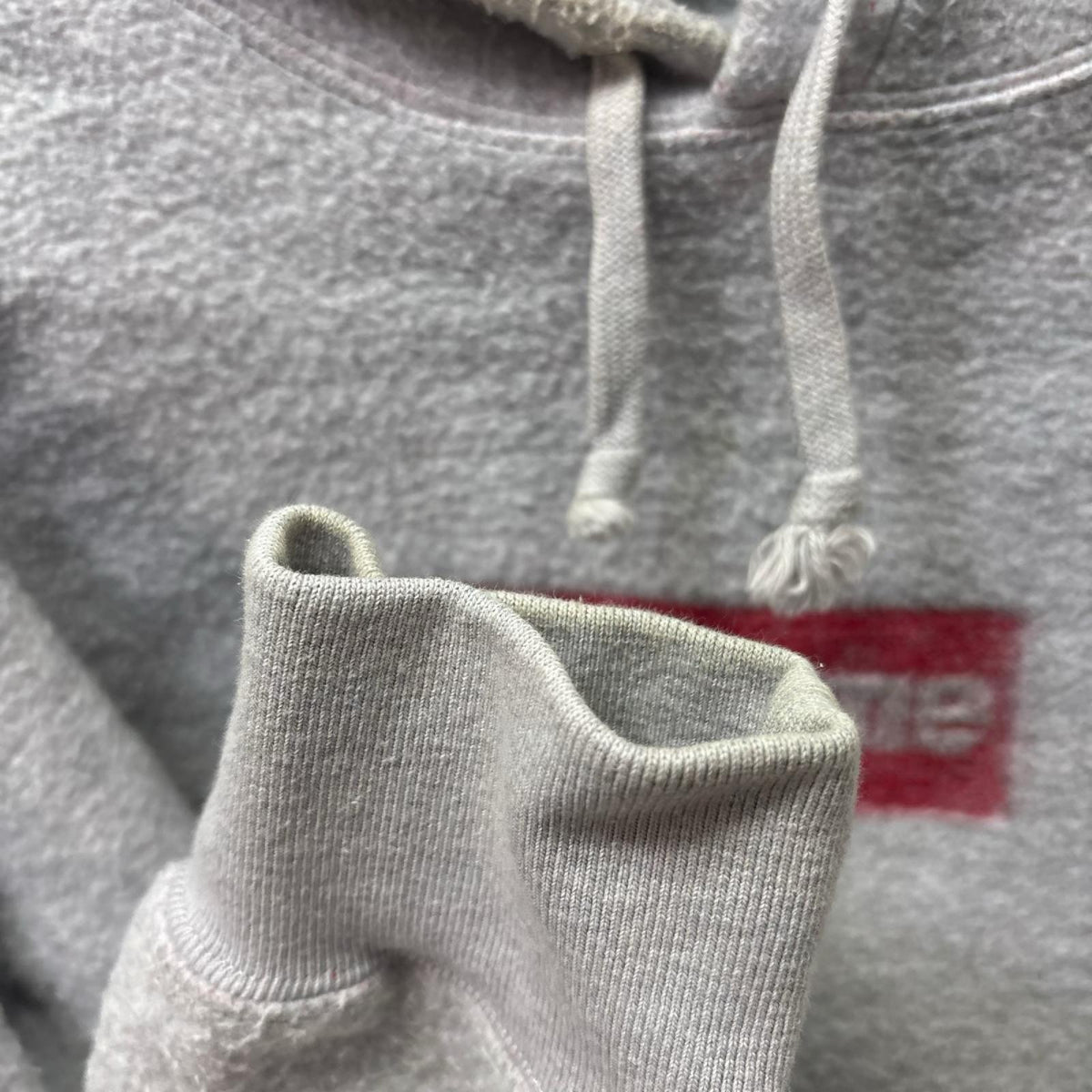 パーカー 23SS Inside Out Box Logo Hooded Sweat S グレー