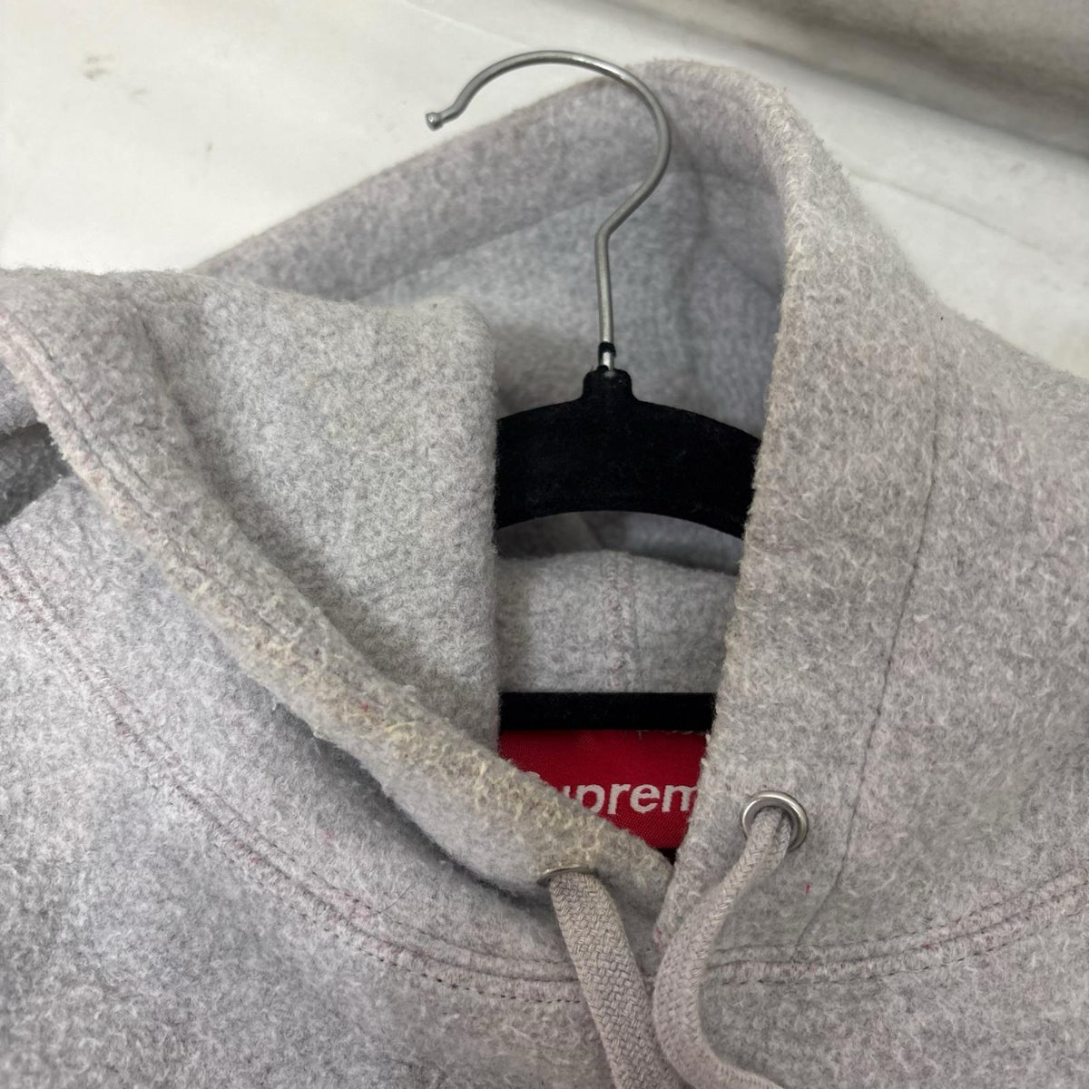 パーカー 23SS Inside Out Box Logo Hooded Sweat S グレー