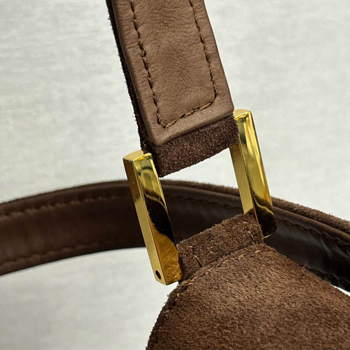 FENDI/FFロゴ/スエードショルダーバッグ