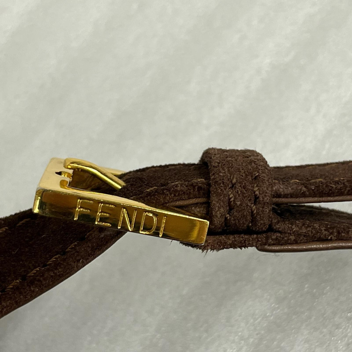 FENDI/FFロゴ/スエードショルダーバッグ