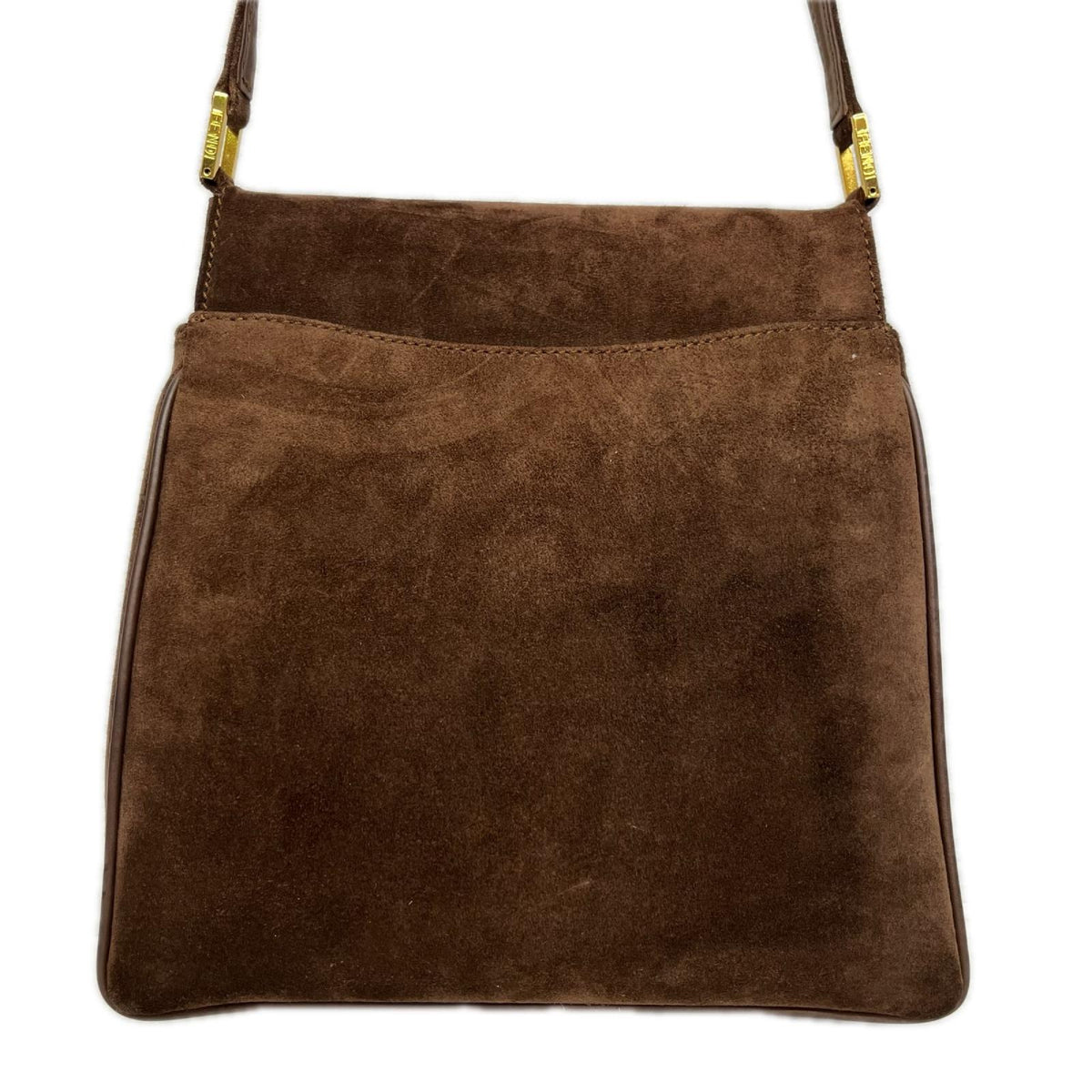 FENDI/FFロゴ/スエードショルダーバッグ