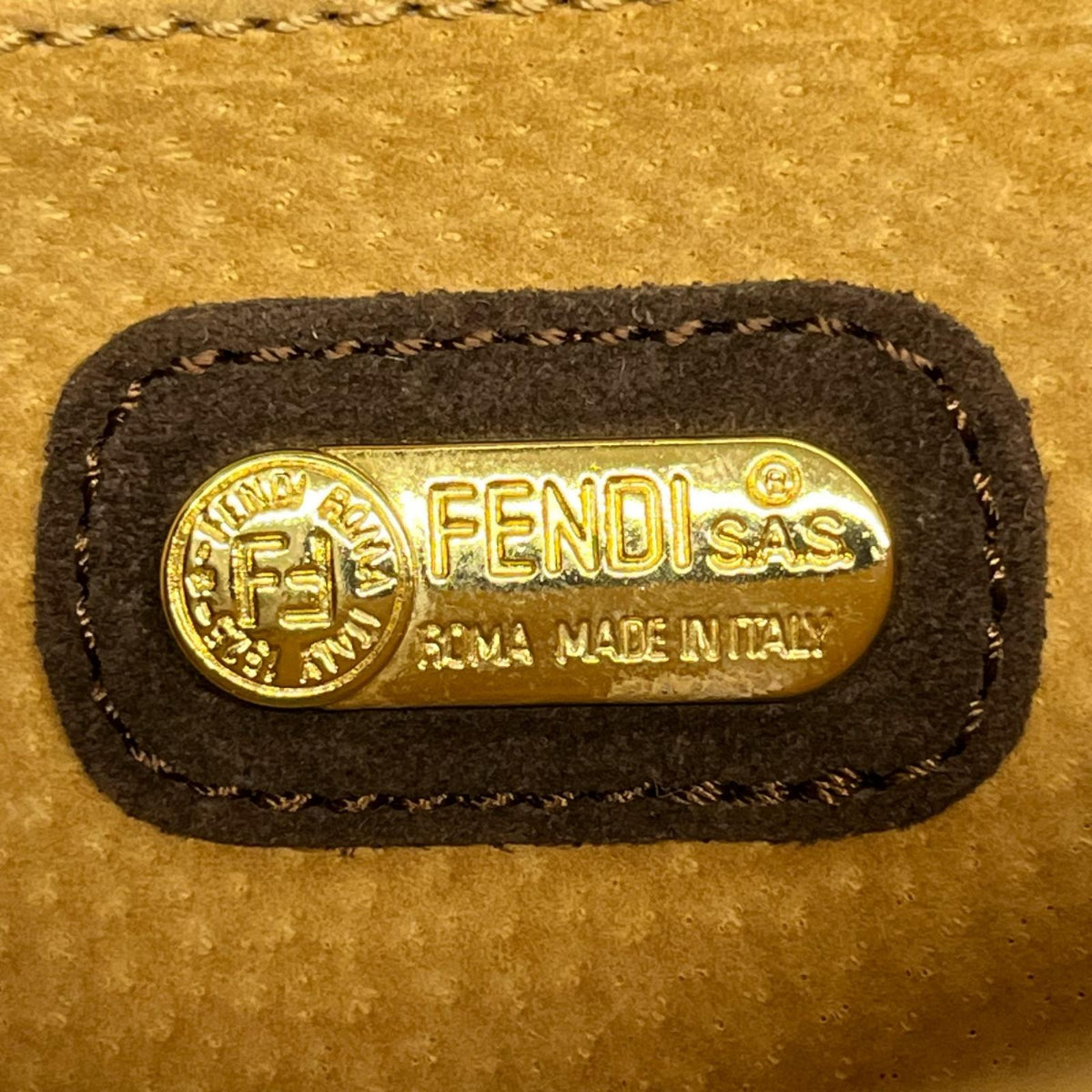 FENDI/FFロゴ/スエードショルダーバッグ