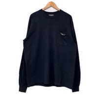 長袖Tシャツ HTC×LOS ANGELES APPAREL ポケットスタッズロンTee L ブラック L ブラック