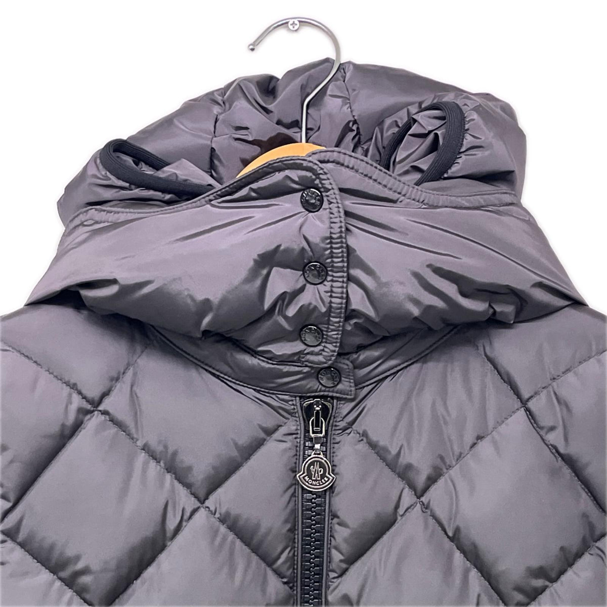 ダウンジャケット MONCLER BOURG GIUBBOTTO キルティングダウンジャケット 1 チャコール 1 ブラック