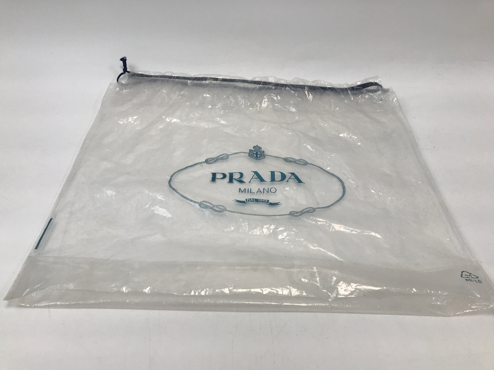 PRADA サイドロゴプレート クリアハンドル ワンショルダーバッグ ブラック