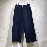 デニムパンツ Nomat ウエストパイピングカットオフデニム