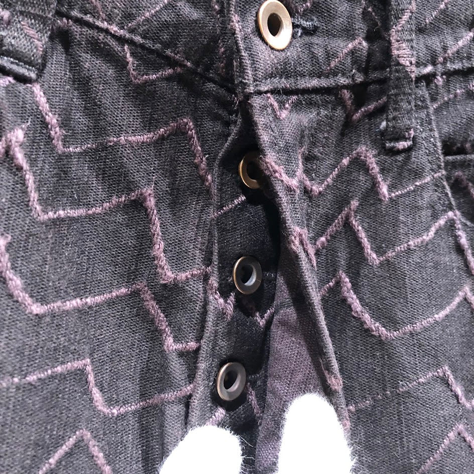 デニムパンツ アブストラクトデニムパンツ M
